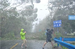 Siêu bão Rammasun đổ bộ 2 lần vào một thành phố Trung Quốc